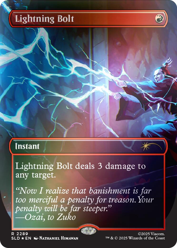 Lightning Bolt (2289) (Rainbow Foil) [Secret Lair Drop Series] | Exor Games Truro
