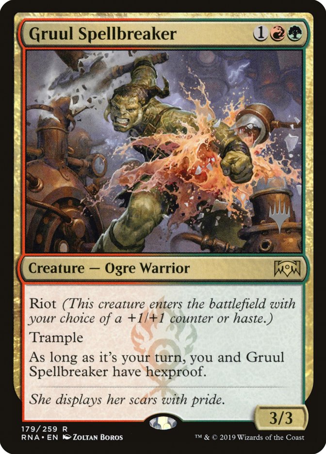 Gruul Spellbreaker (Promo Pack) [Ravnica Allegiance Promos] | Exor Games Truro