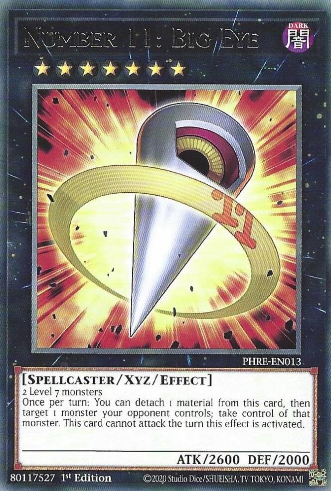 Number 11: Big Eye [PHRE-EN013] Rare | Exor Games Truro