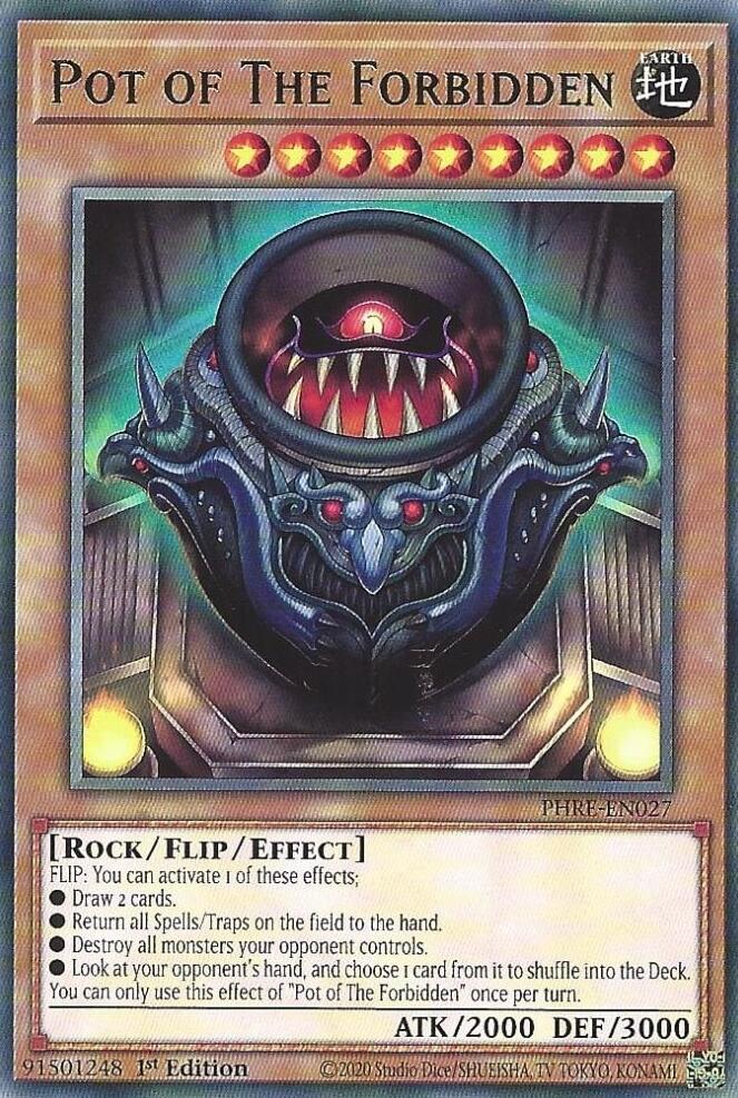 Pot of The Forbidden [PHRE-EN027] Rare | Exor Games Truro