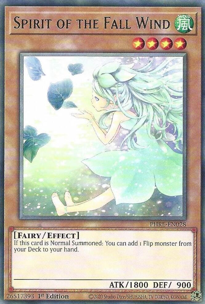 Spirit of the Fall Wind [PHRE-EN028] Rare | Exor Games Truro