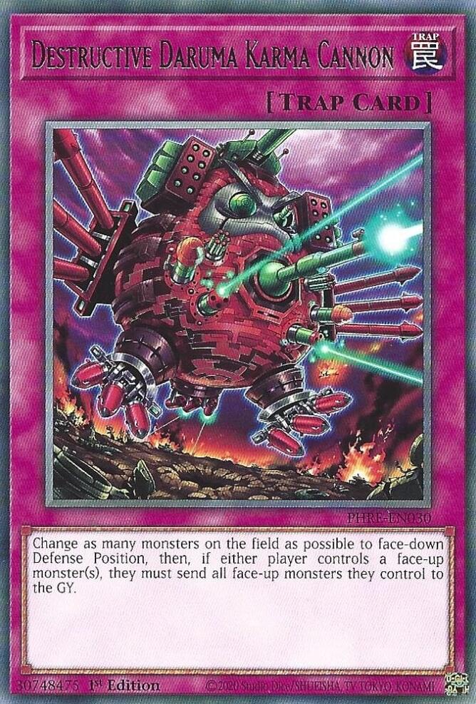 Destructive Daruma Karma Cannon [PHRE-EN030] Rare | Exor Games Truro