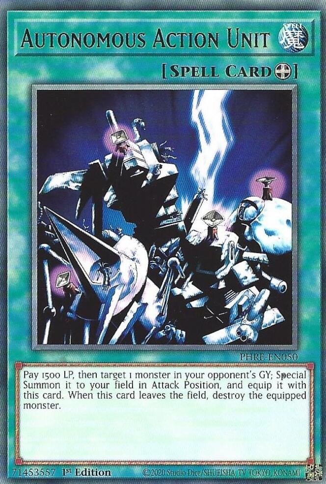 Autonomous Action Unit [PHRE-EN050] Rare | Exor Games Truro