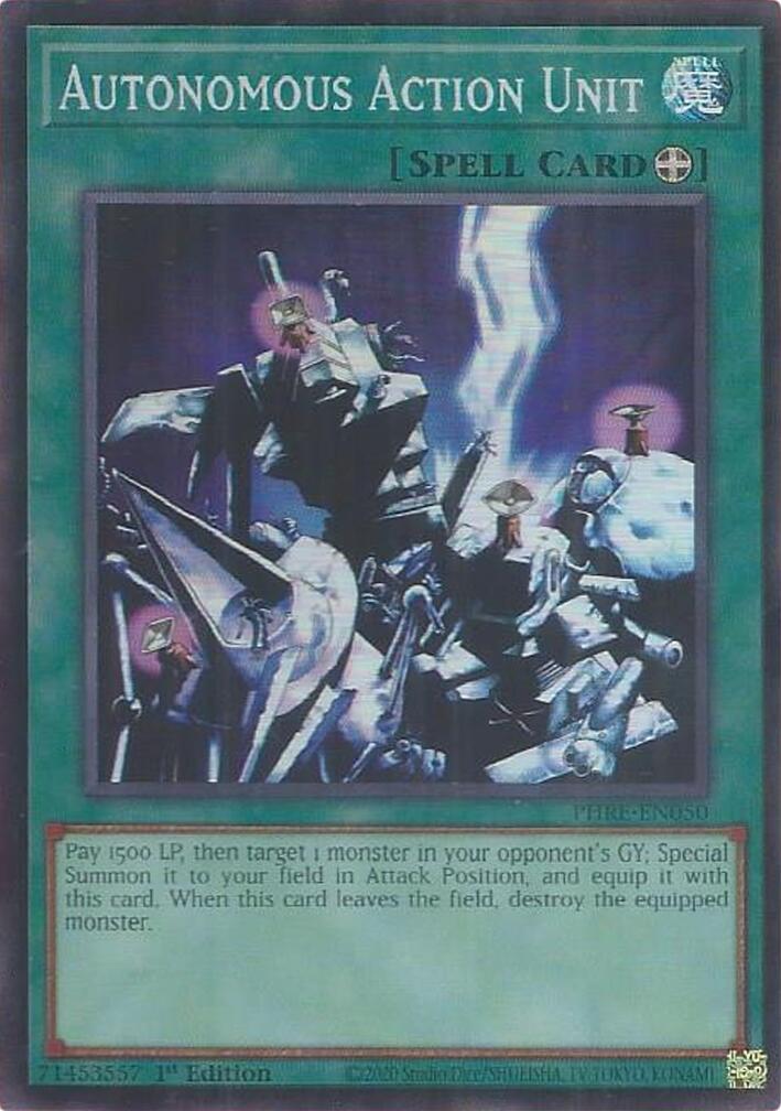 Autonomous Action Unit (Super Rare) [PHRE-EN050] Super Rare | Exor Games Truro