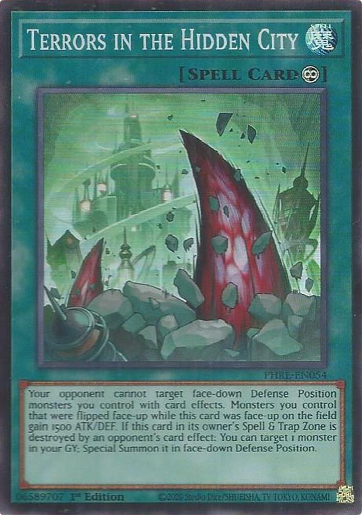 Terrors in the Hidden City (Super Rare) [PHRE-EN054] Super Rare | Exor Games Truro