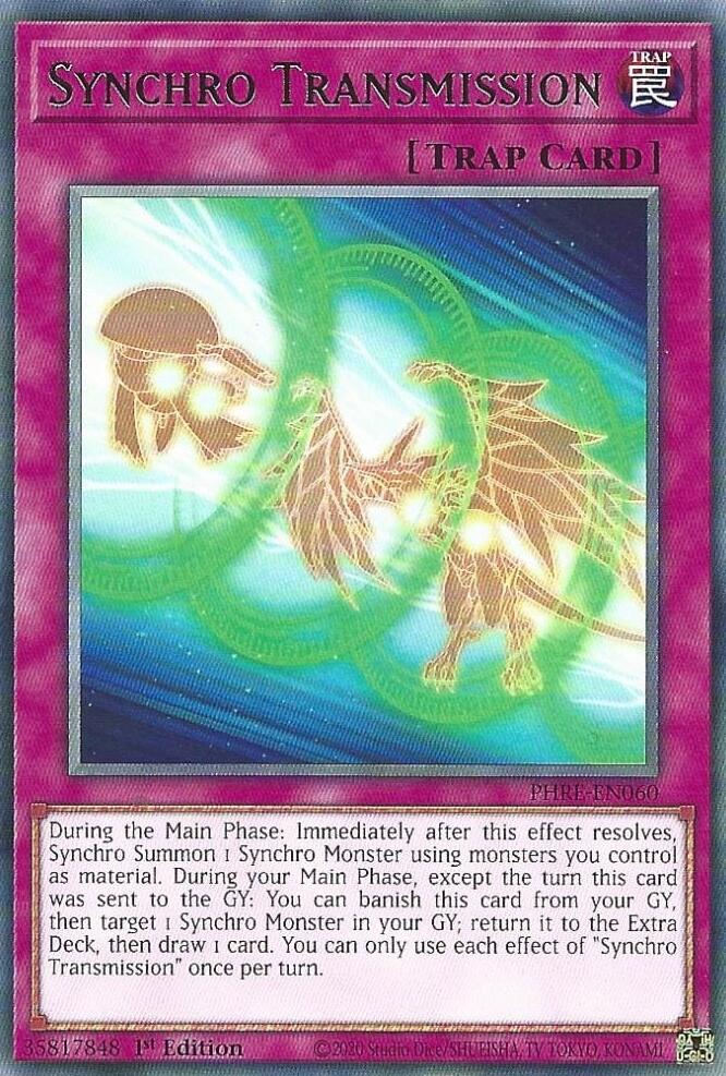 Synchro Transmission [PHRE-EN060] Rare | Exor Games Truro