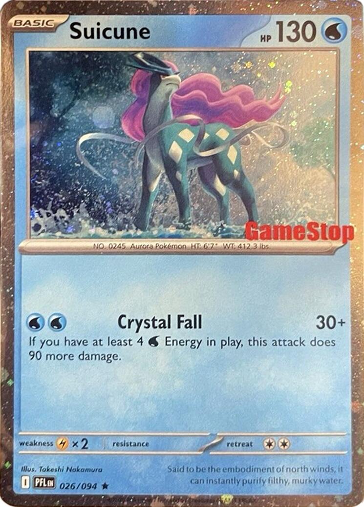 Suicune (024/131) (Cosmos Holo) (GameStop Exclusive) [Miscellaneous Cards] | Exor Games Truro