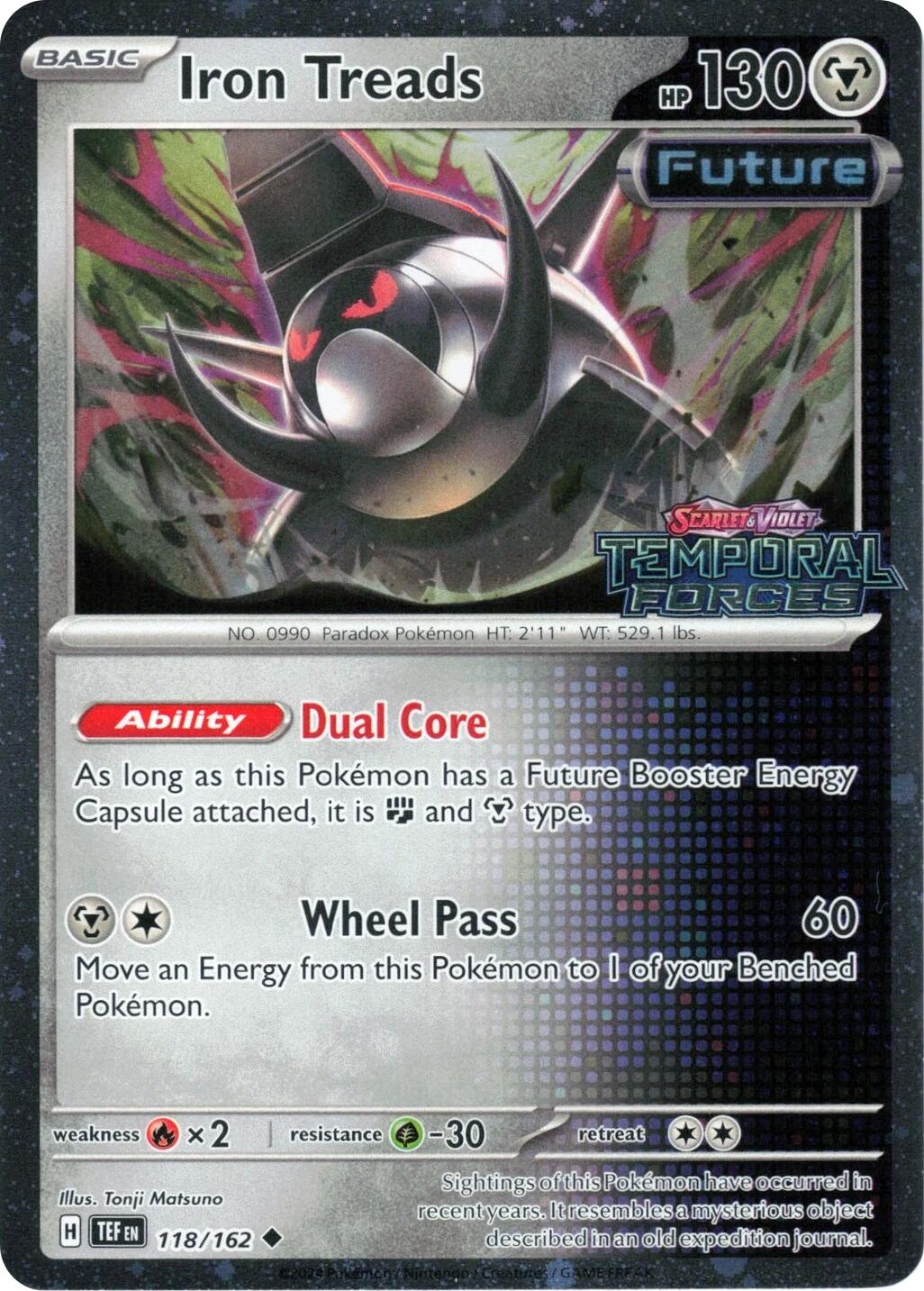 Iron Treads (118/162) (Temporal Forces Stamped) [Scarlet & Violet: Temporal Forces] | Exor Games Truro