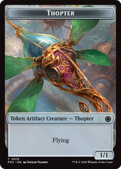 Thopter // Myr Double-Sided Token [Foundations Commander Tokens] | Exor Games Truro
