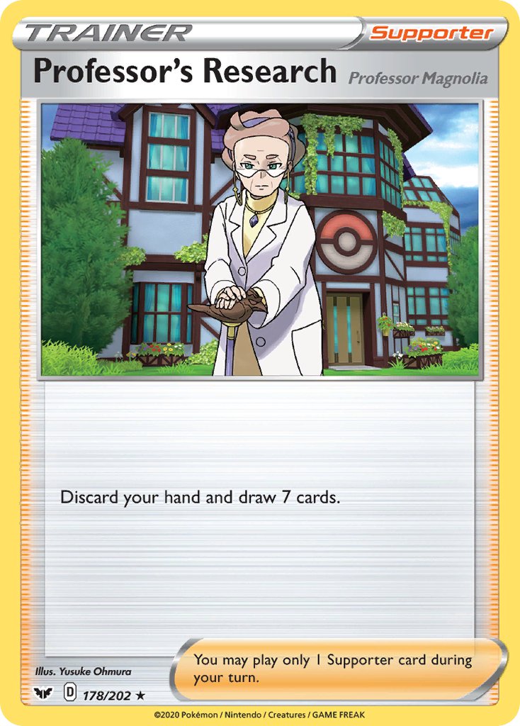 Professor's Research (178/202) [Sword & Shield: Base Set] | Exor Games Truro