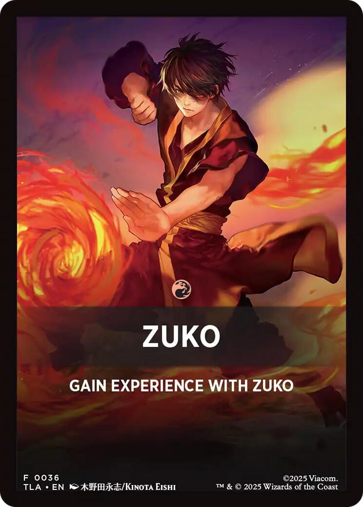 Zuko Theme Card [Avatar: The Last Airbender Tokens] | Exor Games Truro