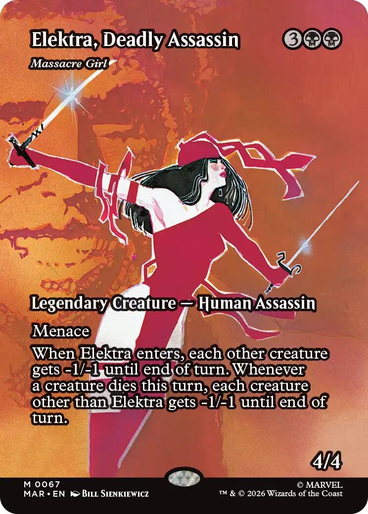Elektra, Deadly Assassin - Massacre Girl (Borderless) [Marvel Universe: Eternal-Legal] | Exor Games Truro