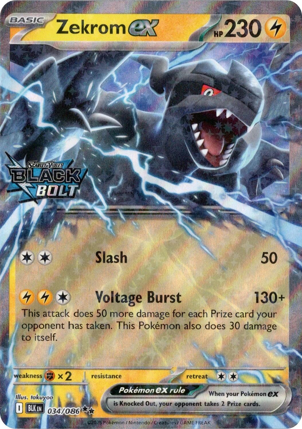 Zekrom ex (034/086) (Black Bolt Stamped) [Miscellaneous Cards] | Exor Games Truro