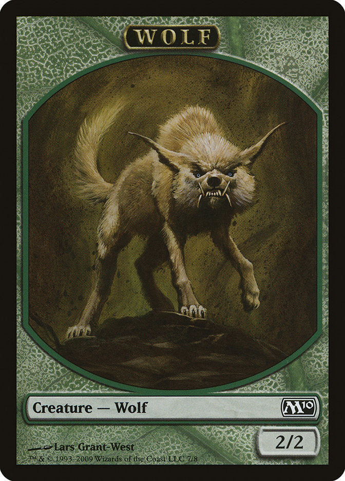 Wolf Token [Magic 2010 Tokens] | Exor Games Truro