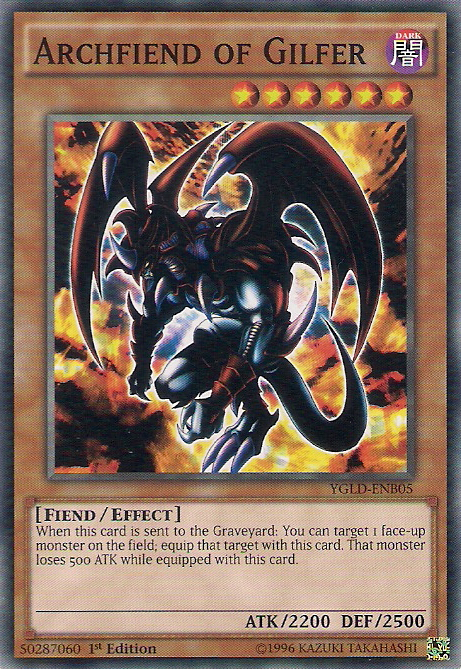 Archfiend of Gilfer [YGLD-ENB05] Common | Exor Games Truro