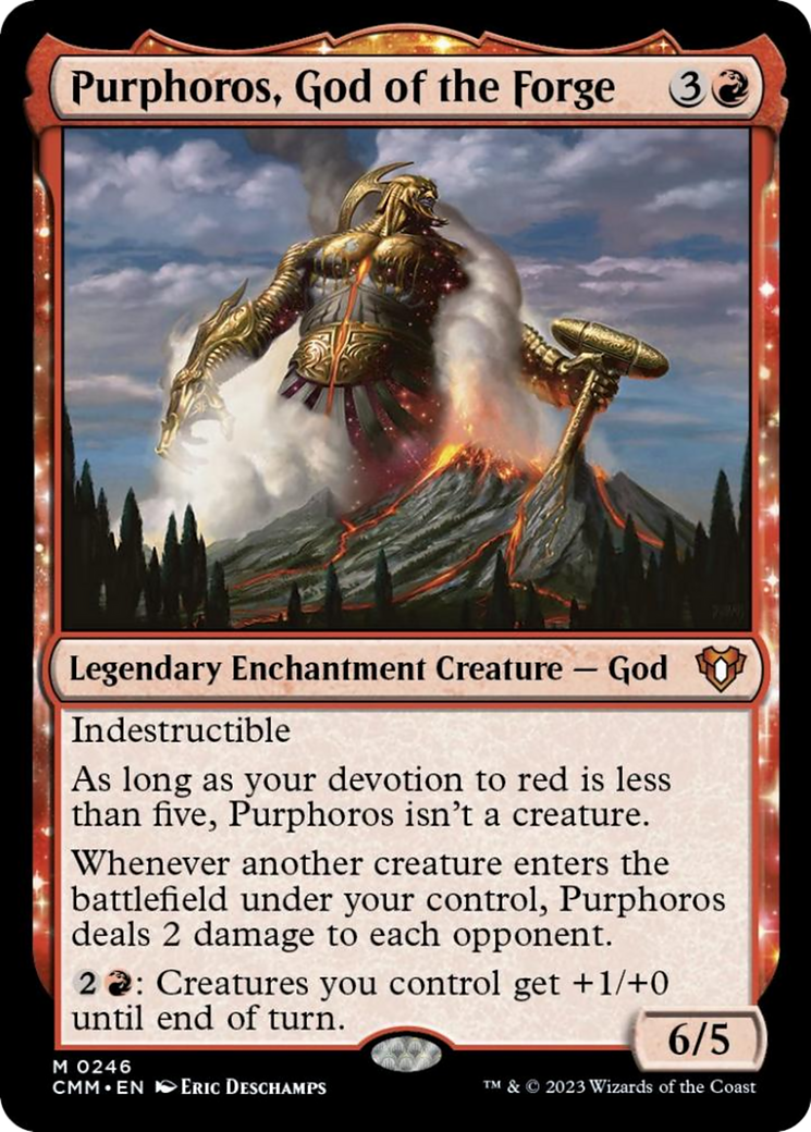 Purphoros, God of the Forge [Commander Masters] | Exor Games Truro