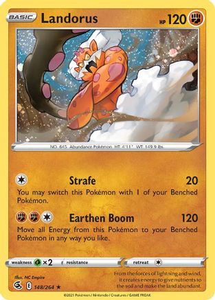 Landorus (148/264) (Cosmos Holo) [Sword & Shield: Fusion Strike] | Exor Games Truro