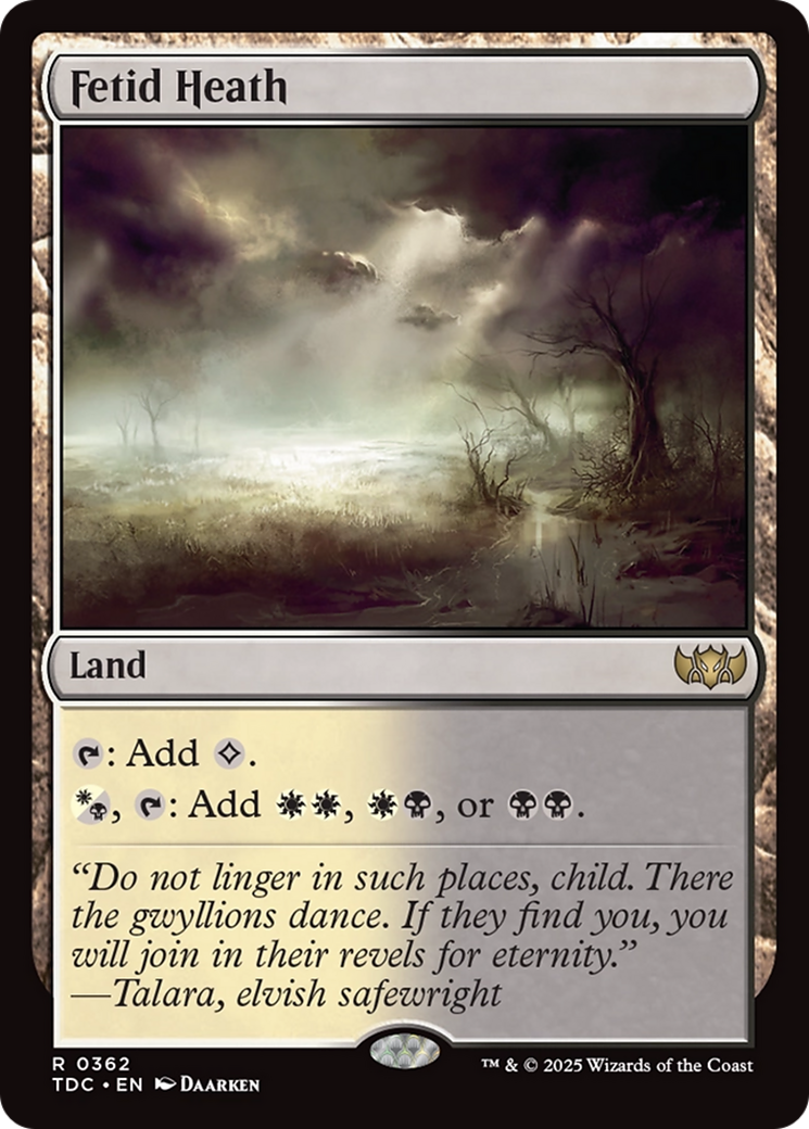 Fetid Heath [Tarkir: Dragonstorm Commander] | Exor Games Truro