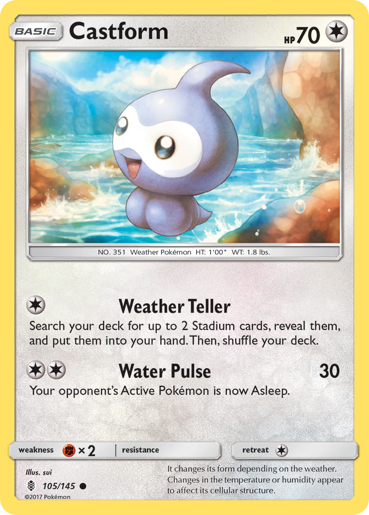 Castform (105/145) [Sun & Moon: Guardians Rising] | Exor Games Truro