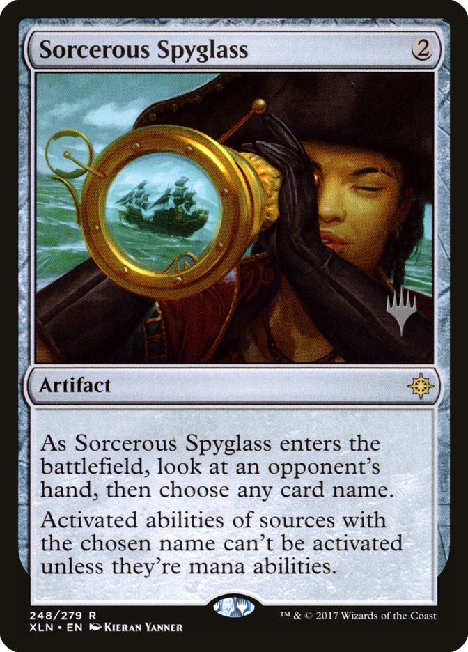 Sorcerous Spyglass (Promo Pack) [Ixalan Promos] | Exor Games Truro