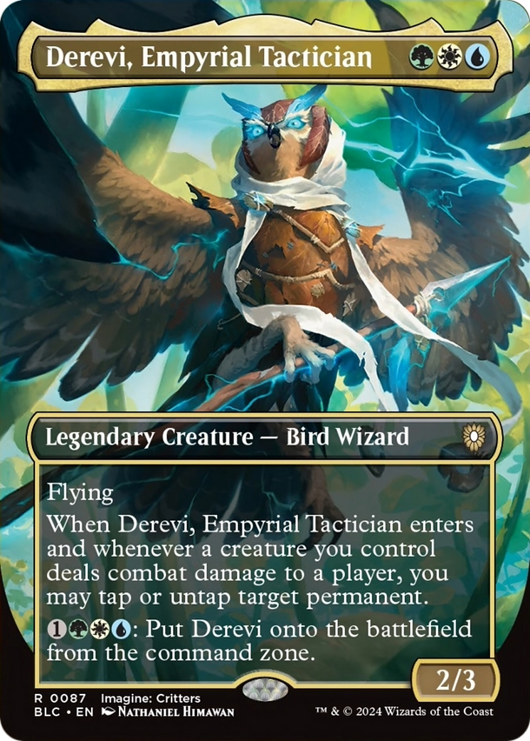 Derevi, Empyrial Tactician (Borderless) [Bloomburrow Commander] | Exor Games Truro