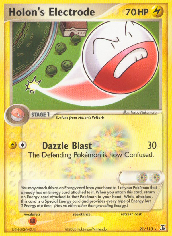 Holon's Electrode (21/113) [EX: Delta Species] | Exor Games Truro