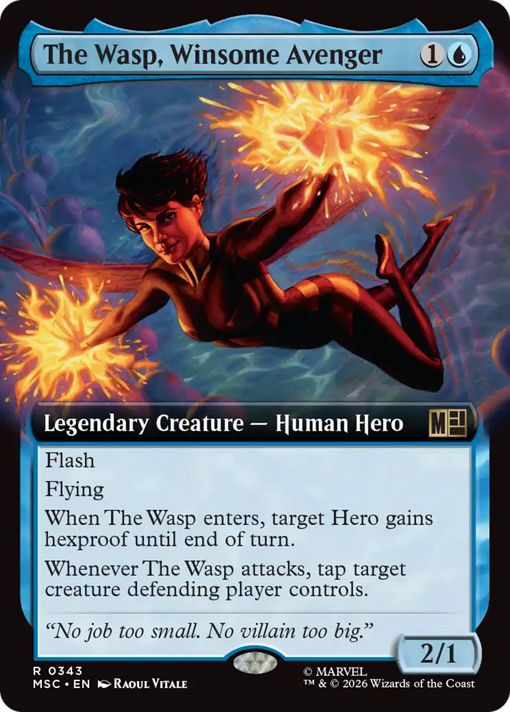 The Wasp, Winsome Avenger (Extended Art) [Marvel Super Heroes Commander] | Exor Games Truro
