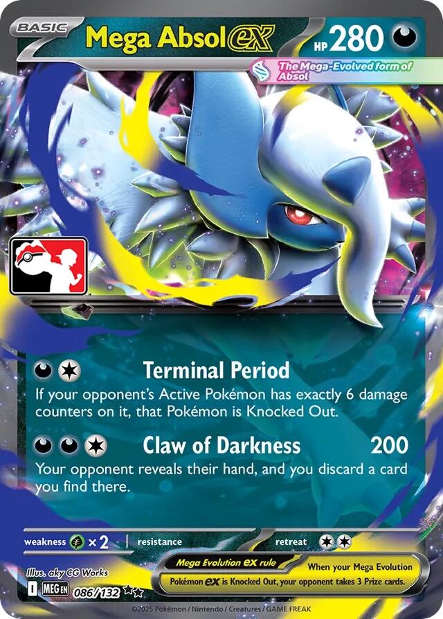 Mega Absol ex (086/132) [Prize Pack Series Seven] | Exor Games Truro