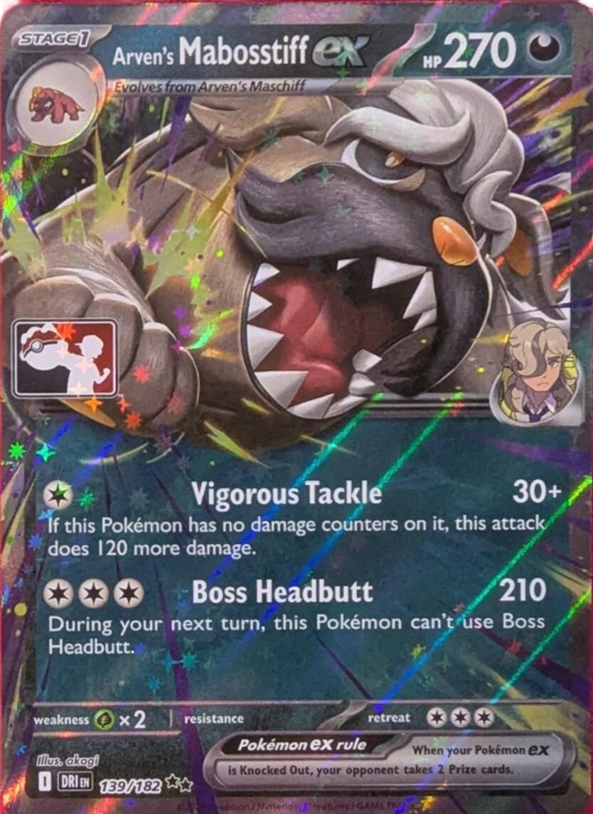 Arven's Mabosstiff ex (139/182) [Prize Pack Series Eight] | Exor Games Truro