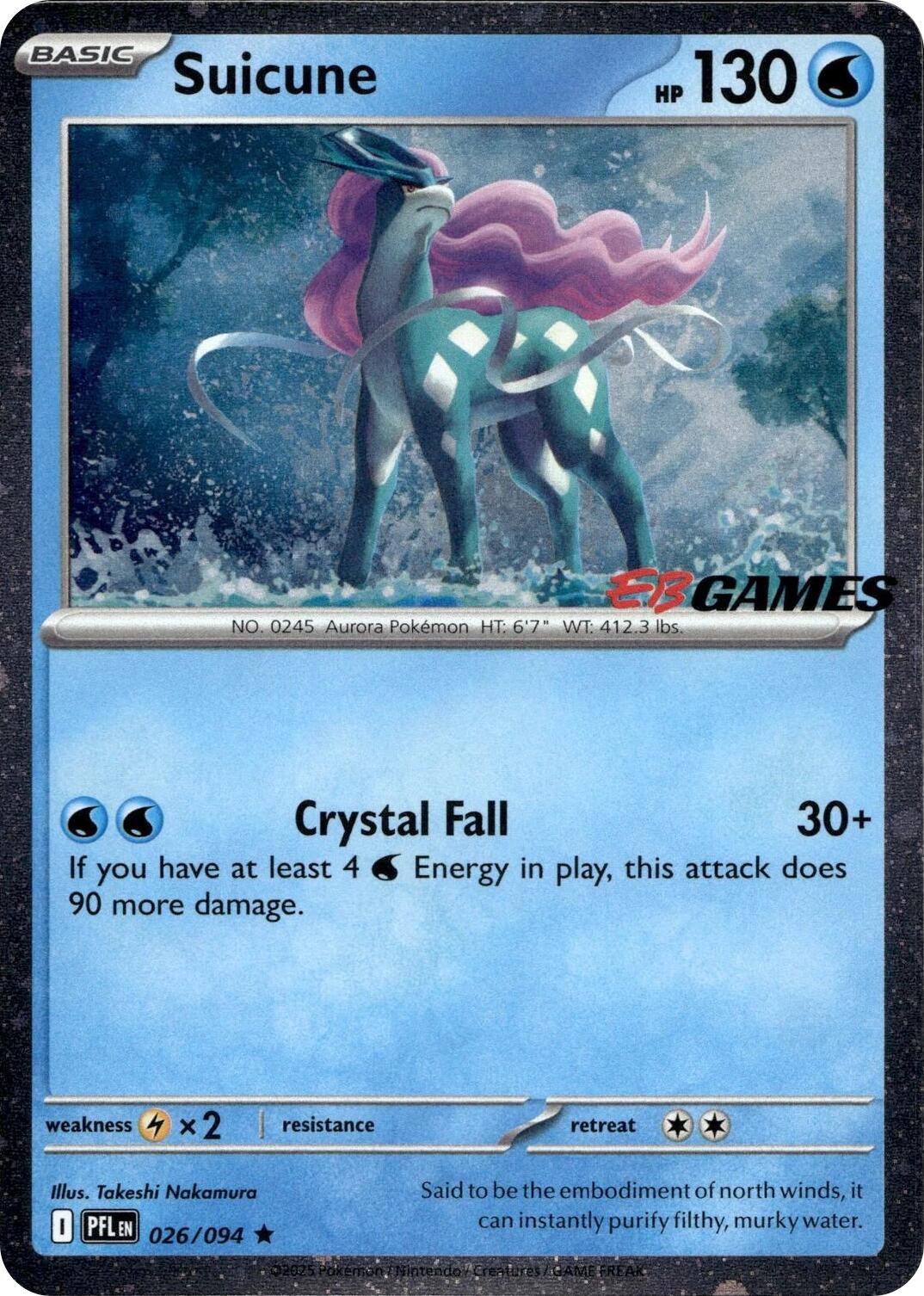 Suicune (026/094) (EB Games Exclusive) [Miscellaneous Cards] | Exor Games Truro