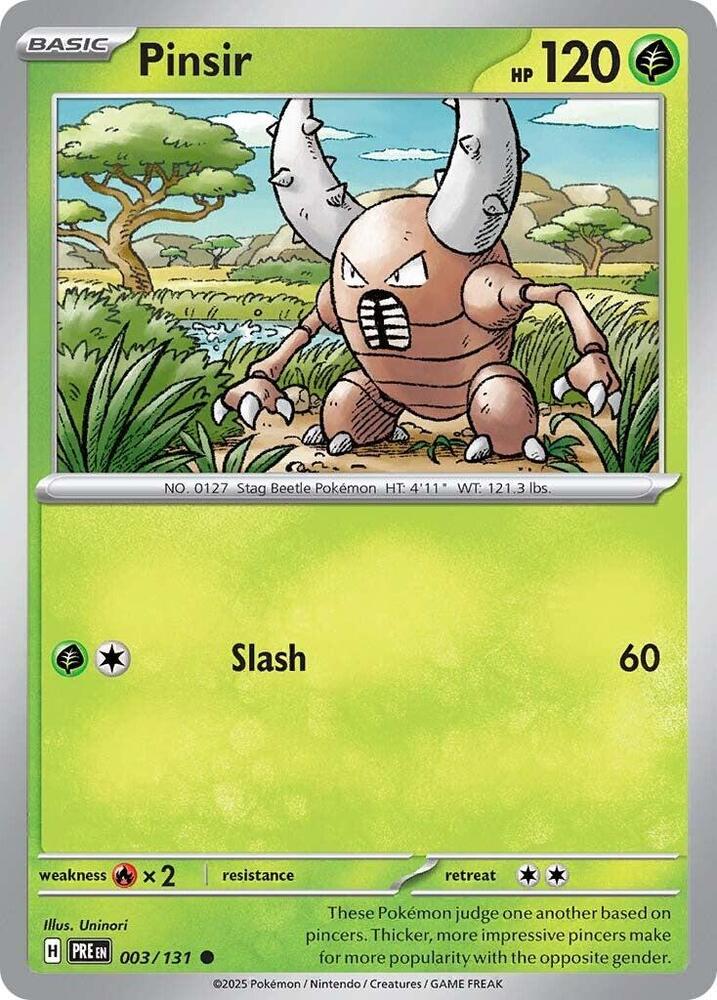 Pinsir (003/131) [Scarlet & Violet: Prismatic Evolutions] | Exor Games Truro