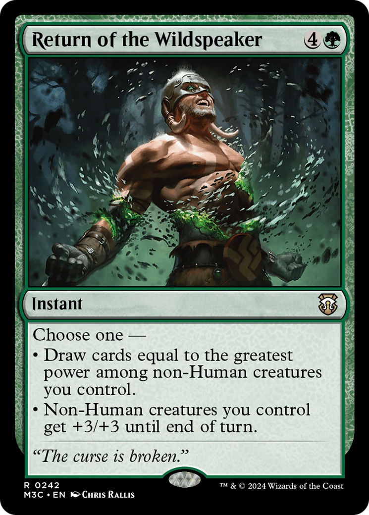 Return of the Wildspeaker (Ripple Foil) [Modern Horizons 3 Commander] | Exor Games Truro