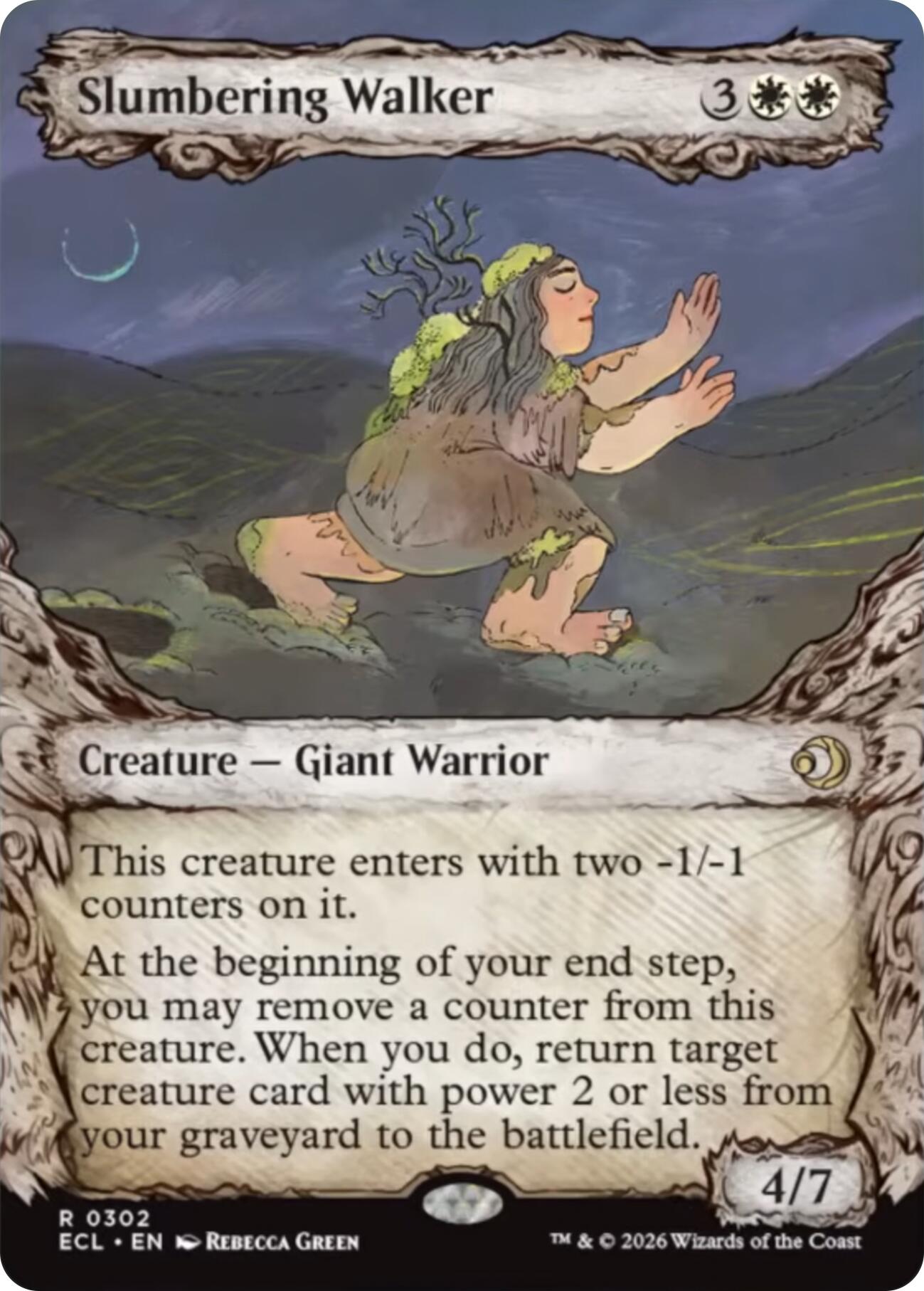 Slumbering Walker (Showcase) [Lorwyn Eclipsed] | Exor Games Truro
