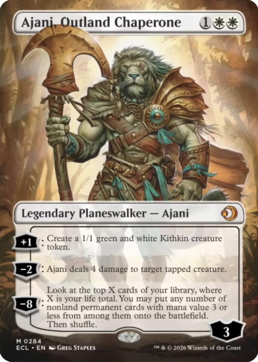 Ajani, Outland Chaperone (Borderless) [Lorwyn Eclipsed] | Exor Games Truro