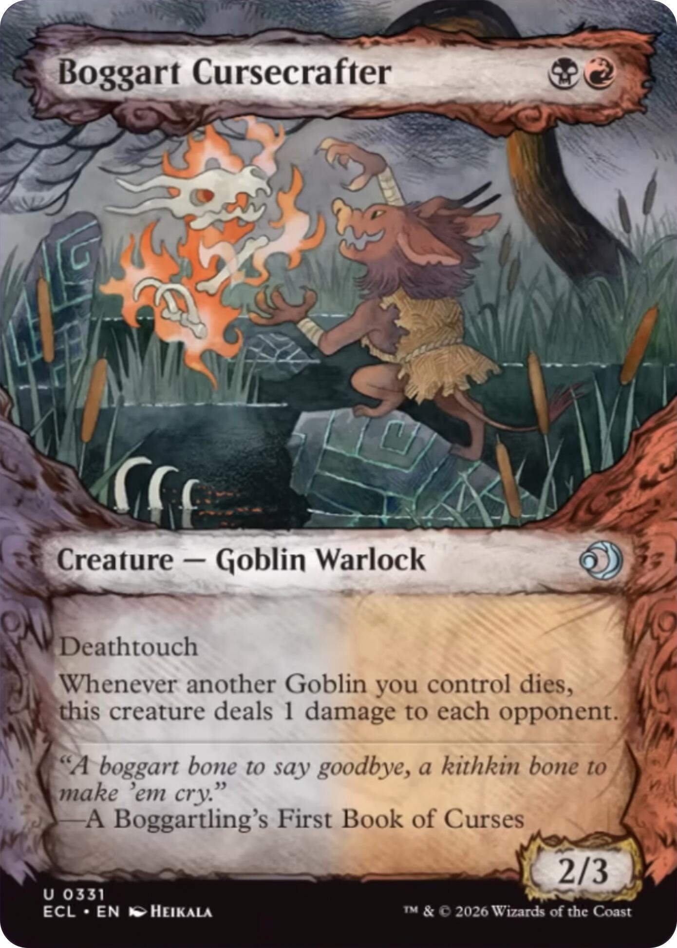 Boggart Cursecrafter (Showcase) [Lorwyn Eclipsed] | Exor Games Truro