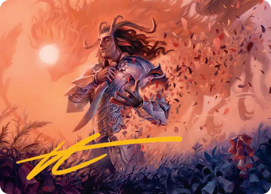 Rhys, the Evermore Art Card (Gold-Stamped Signature) [Lorwyn Eclipsed Art Series] | Exor Games Truro