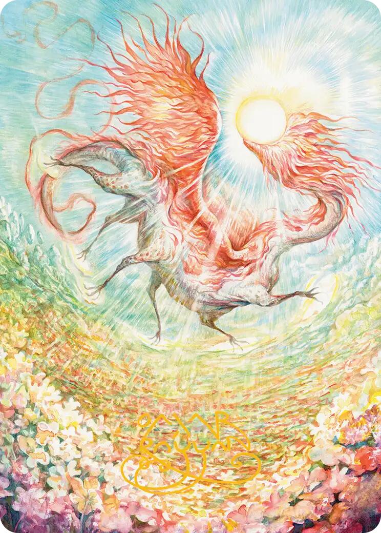 Eirdu, Carrier of Dawn Art Card (Gold-Stamped Signature) [Lorwyn Eclipsed Art Series] | Exor Games Truro