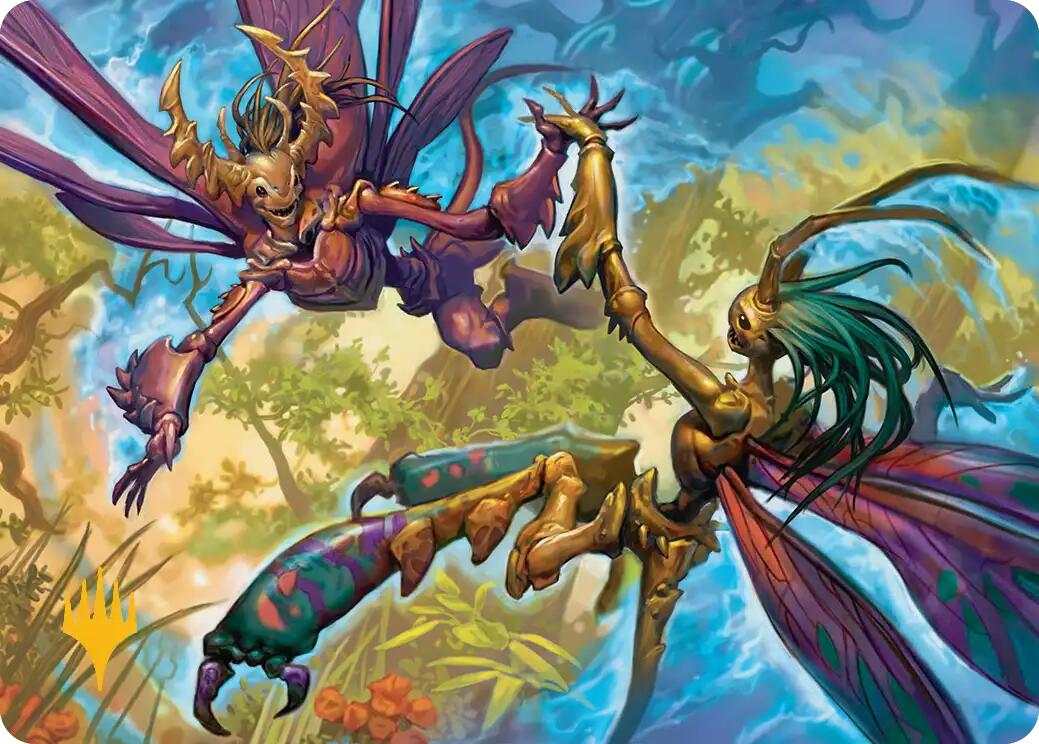 Illusion Spinners Art Card (Gold-Stamped Planeswalker Symbol) [Lorwyn Eclipsed Art Series] | Exor Games Truro