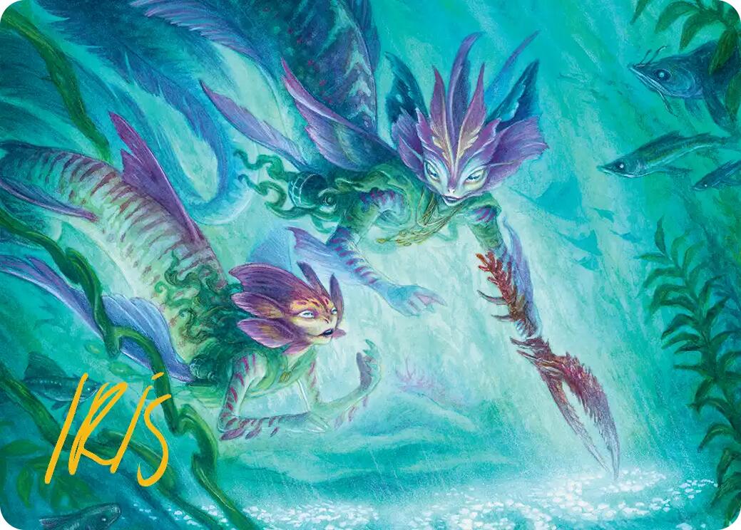 Silvergill Mentor Art Card (Gold-Stamped Signature) [Lorwyn Eclipsed Art Series] | Exor Games Truro