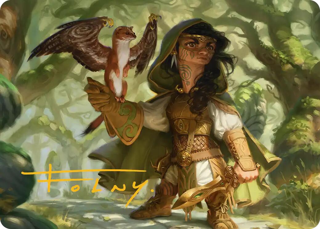 Crossroads Watcher Art Card (Gold-Stamped Signature) [Lorwyn Eclipsed Art Series] | Exor Games Truro