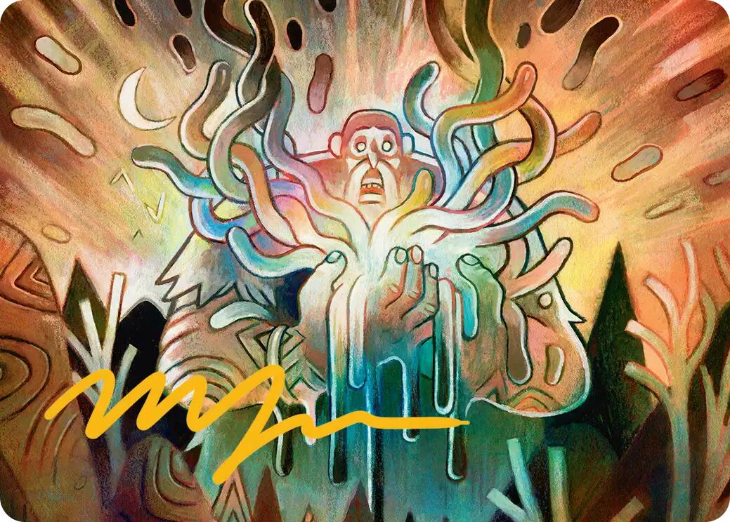 Aurora Awakener Art Card (40/54) (Gold-Stamped Signature) [Lorwyn Eclipsed Art Series] | Exor Games Truro
