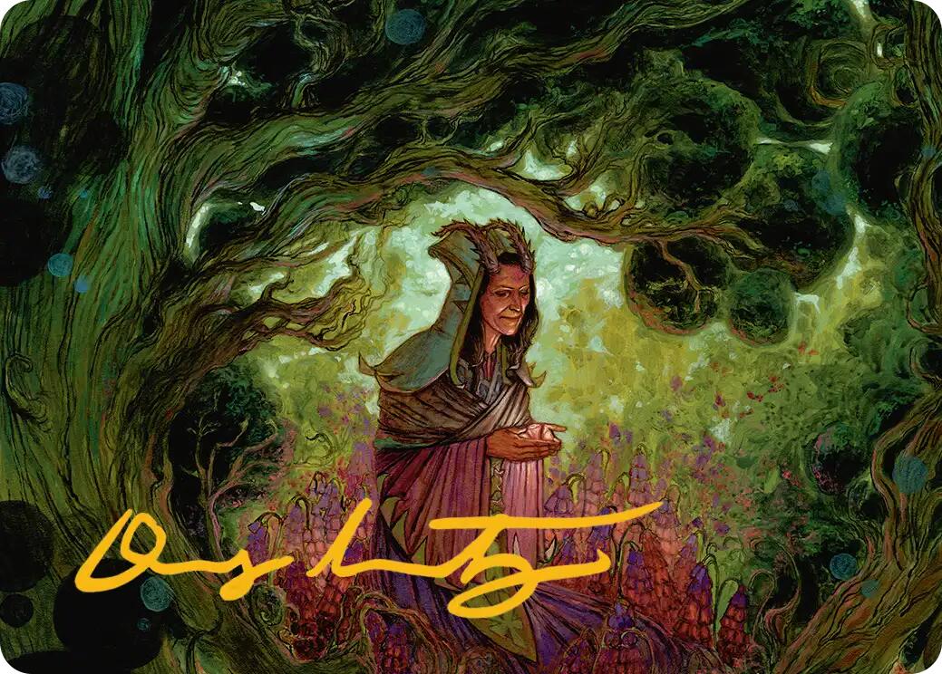 Bloom Tender Art Card (Gold-Stamped Signature) [Lorwyn Eclipsed Art Series] | Exor Games Truro