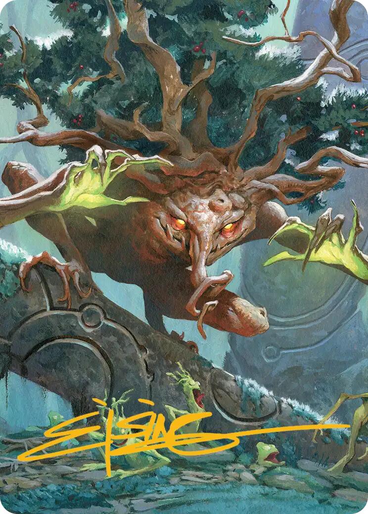 Ferrafor, Young Yew Art Card (Gold-Stamped Signature) [Lorwyn Eclipsed Art Series] | Exor Games Truro