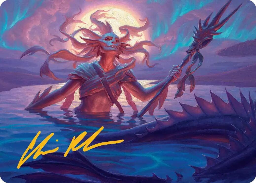 Eclipsed Merrow Art Card (Gold-Stamped Signature) [Lorwyn Eclipsed Art Series] | Exor Games Truro