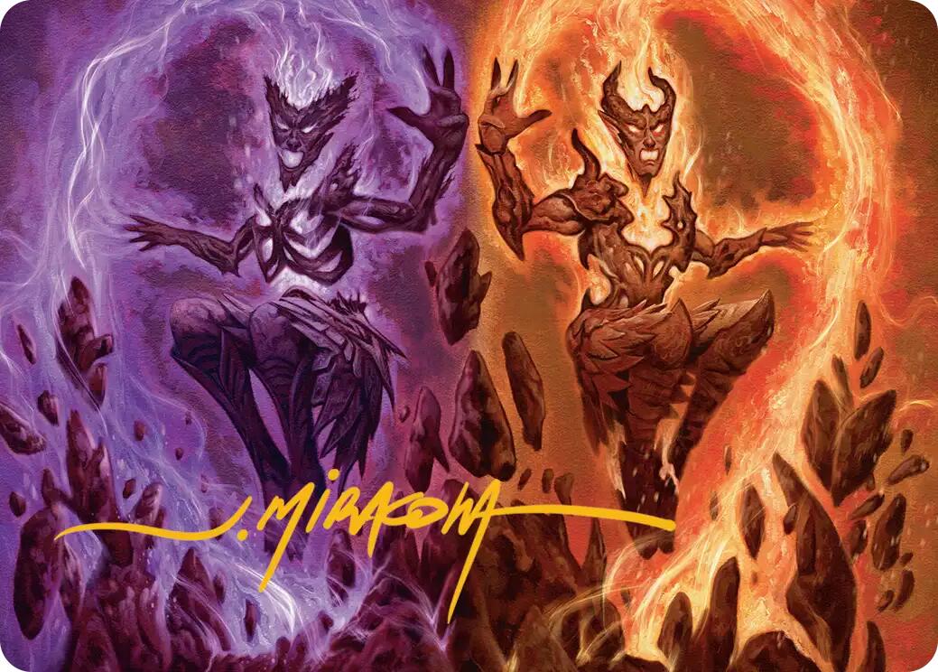 Fire Covenant Art Card (Gold-Stamped Signature) [Lorwyn Eclipsed Art Series] | Exor Games Truro