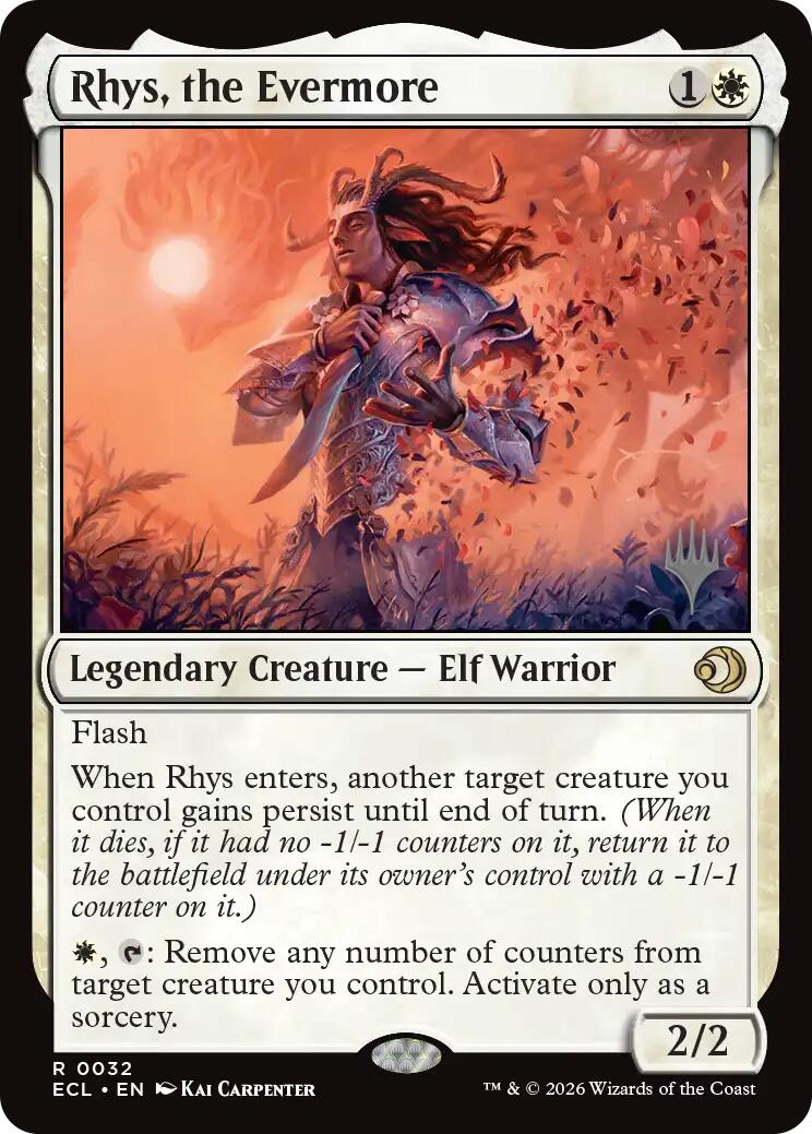 Rhys, the Evermore [Lorwyn Eclipsed Promos] | Exor Games Truro