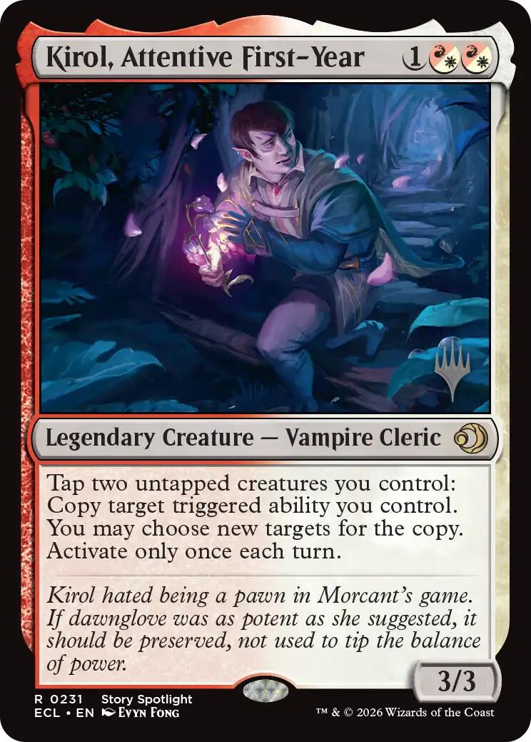 Kirol, Attentive First-Year [Lorwyn Eclipsed Promos] | Exor Games Truro