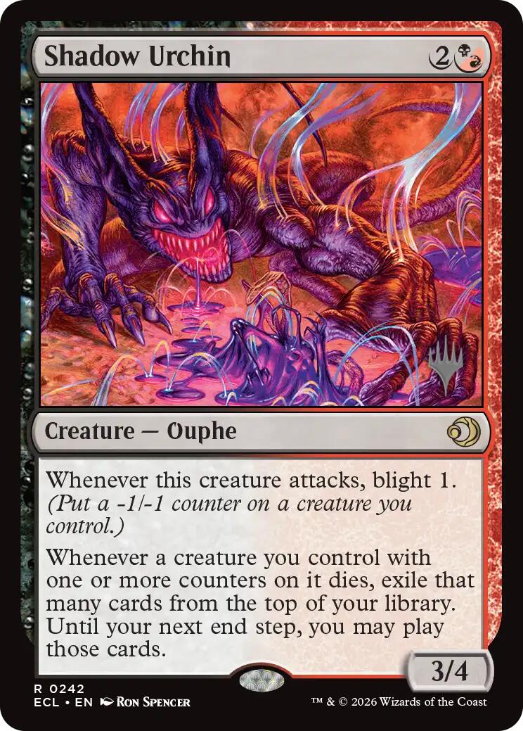 Shadow Urchin [Lorwyn Eclipsed Promos] | Exor Games Truro