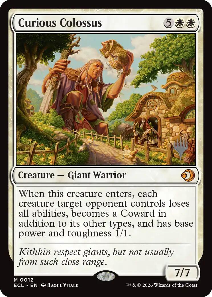Curious Colossus [Lorwyn Eclipsed Promos] | Exor Games Truro