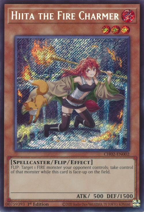 Hiita the Fire Charmer [CH02-EN002] Secret Rare | Exor Games Truro